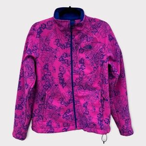 The North Face Apex Bionic Softshell Jacket Large Floral Pink Gorpcore Barbie